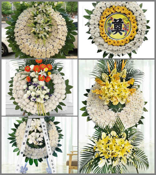 湖北孝感市大悟县东新乡陡河村花圈速递